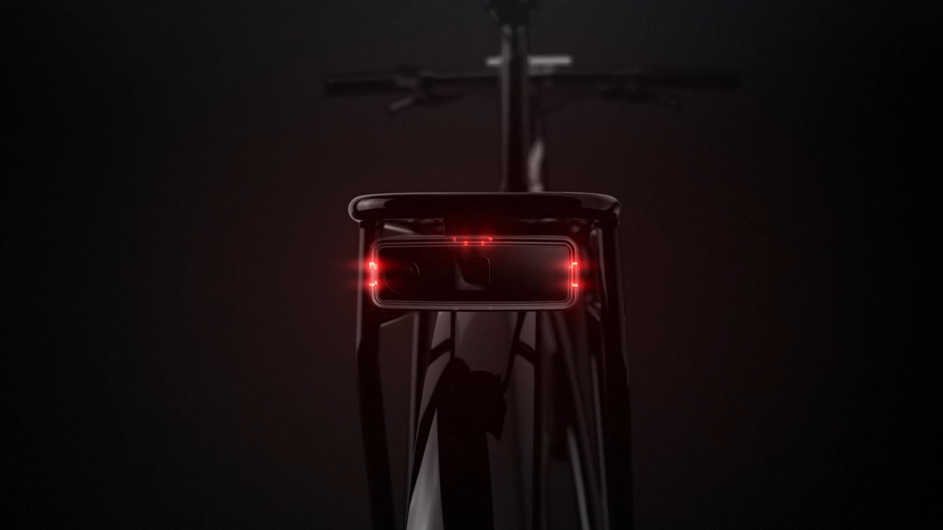 Digitalt cykelspejl Ride Safety System RS 1000: Baglygte og bremselygte til cyklen